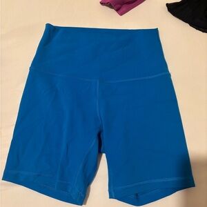 Lululemon Athletica Blue Bike Shorts